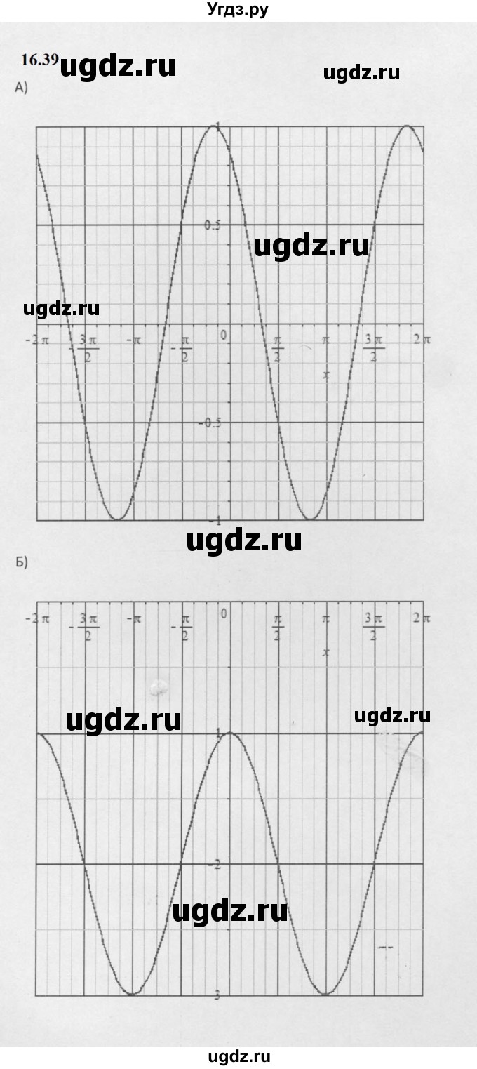 ГДЗ (Решебник к задачнику 2021) по алгебре 10 класс (Учебник, Задачник) Мордкович А.Г. / §16 / 16.39