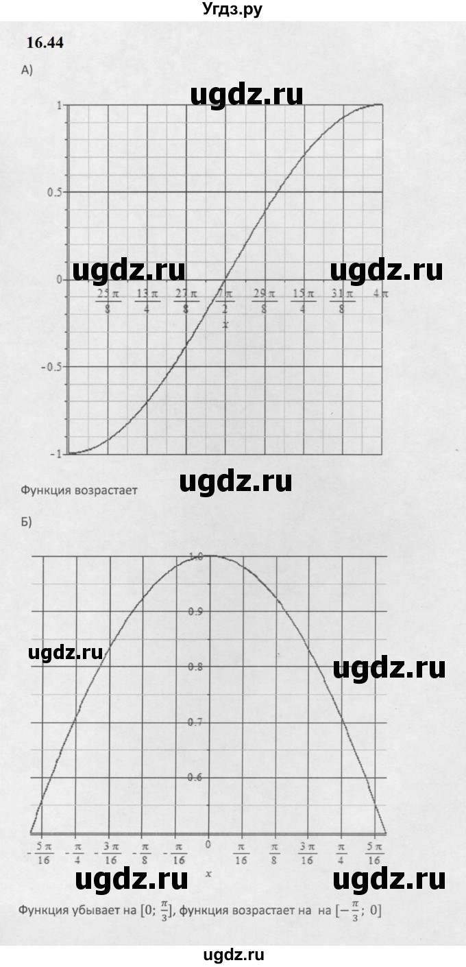 ГДЗ (Решебник к задачнику 2021) по алгебре 10 класс (Учебник, Задачник) Мордкович А.Г. / §16 / 16.44