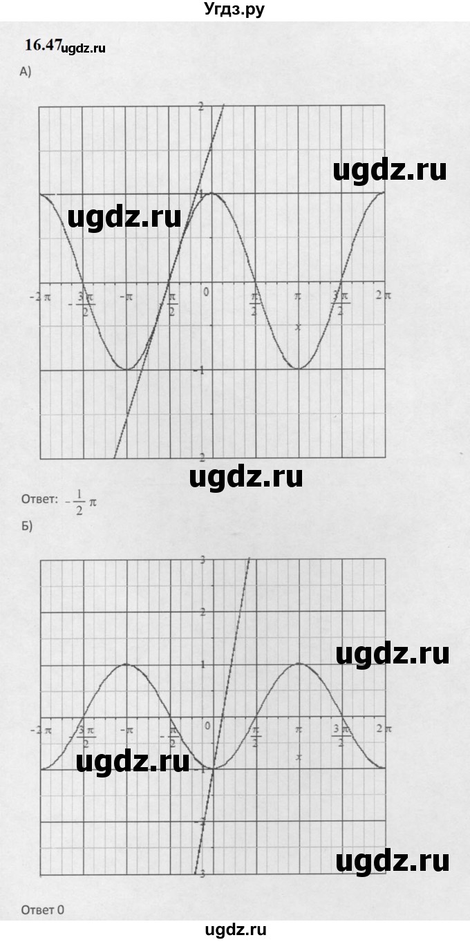 ГДЗ (Решебник к задачнику 2021) по алгебре 10 класс (Учебник, Задачник) Мордкович А.Г. / §16 / 16.47