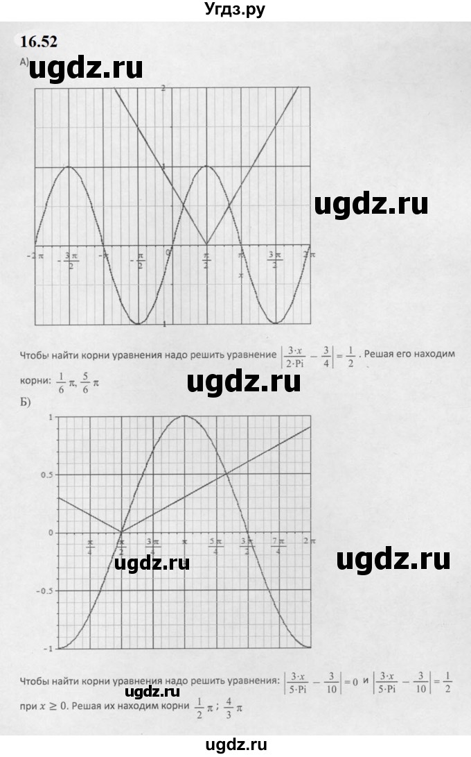 ГДЗ (Решебник к задачнику 2021) по алгебре 10 класс (Учебник, Задачник) Мордкович А.Г. / §16 / 16.52