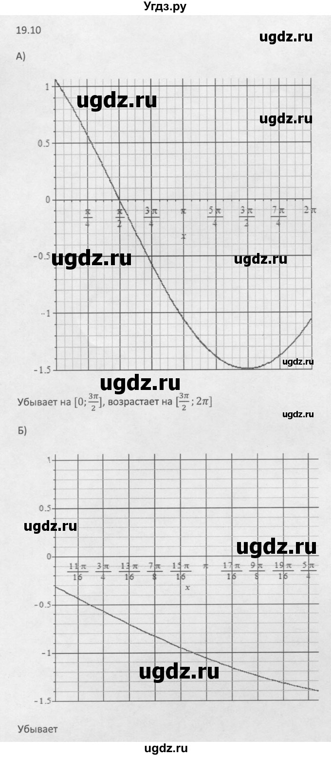 ГДЗ (Решебник к задачнику 2021) по алгебре 10 класс (Учебник, Задачник) Мордкович А.Г. / §19 / 19.10