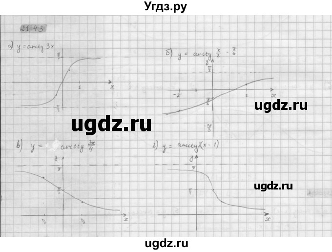 ГДЗ (Решебник к задачнику 2021) по алгебре 10 класс (Учебник, Задачник) Мордкович А.Г. / §21 / 21.43