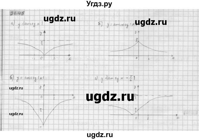 ГДЗ (Решебник к задачнику 2021) по алгебре 10 класс (Учебник, Задачник) Мордкович А.Г. / §21 / 21.45