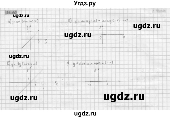 ГДЗ (Решебник к задачнику 2021) по алгебре 10 класс (Учебник, Задачник) Мордкович А.Г. / §21 / 21.50