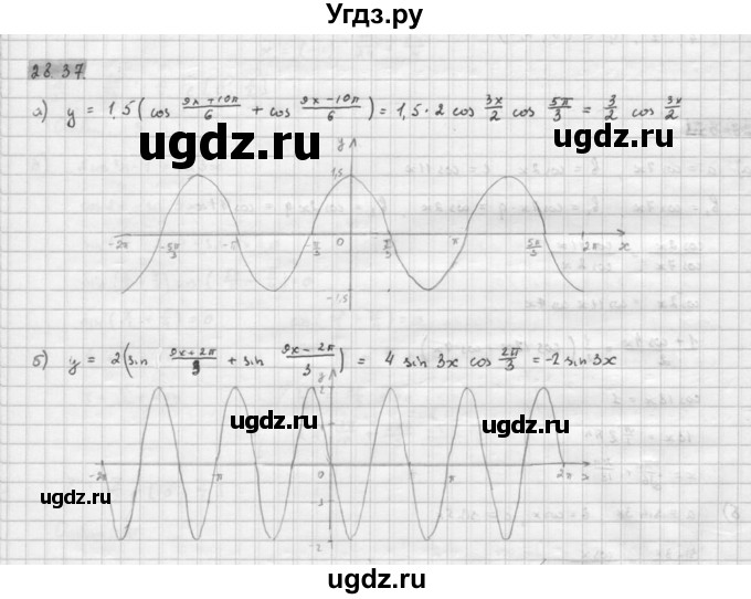 ГДЗ (Решебник к задачнику 2021) по алгебре 10 класс (Учебник, Задачник) Мордкович А.Г. / §28 / 28.37