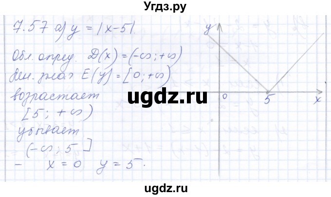 ГДЗ (Решебник к задачнику 2021) по алгебре 10 класс (Учебник, Задачник) Мордкович А.Г. / §7 / 7.57