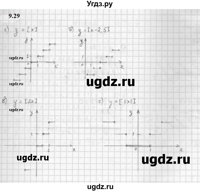 ГДЗ (Решебник к задачнику 2021) по алгебре 10 класс (Учебник, Задачник) Мордкович А.Г. / §9 / 9.29