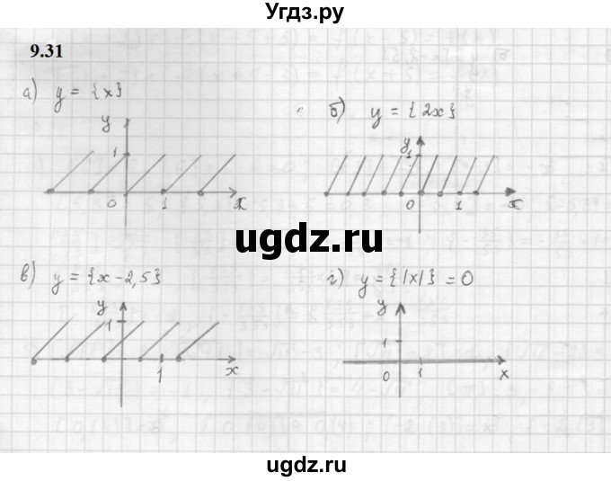 ГДЗ (Решебник к задачнику 2021) по алгебре 10 класс (Учебник, Задачник) Мордкович А.Г. / §9 / 9.31