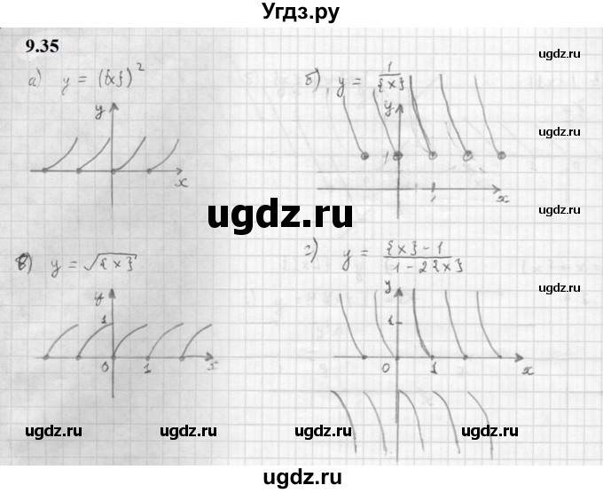 ГДЗ (Решебник к задачнику 2021) по алгебре 10 класс (Учебник, Задачник) Мордкович А.Г. / §9 / 9.35