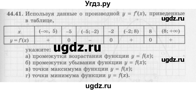 ГДЗ (Задачник 2016) по алгебре 10 класс (Учебник, Задачник) Мордкович А.Г. / §44 / 44.41