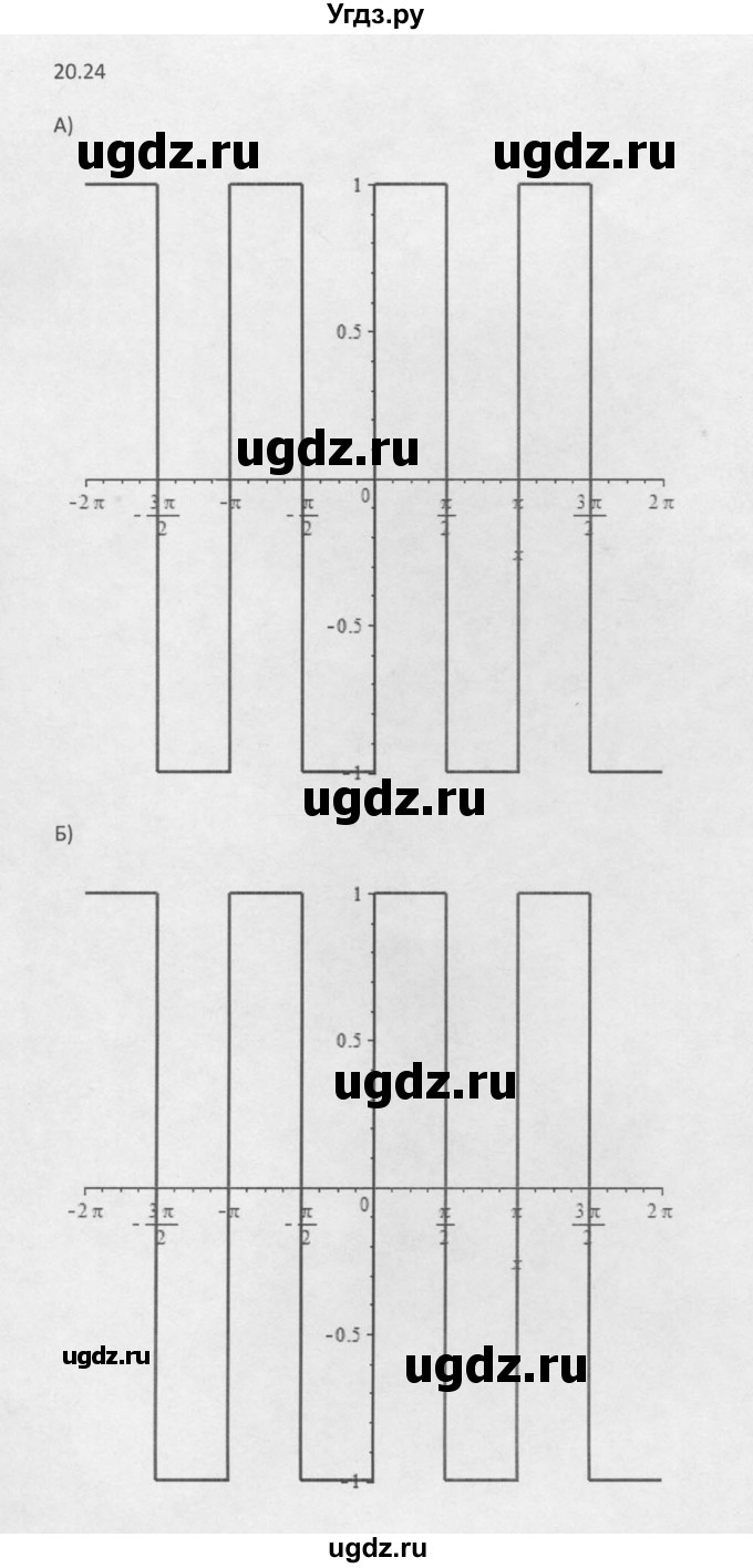 ГДЗ (Решебник к задачнику 2016) по алгебре 10 класс (Учебник, Задачник) Мордкович А.Г. / §20 / 20.24