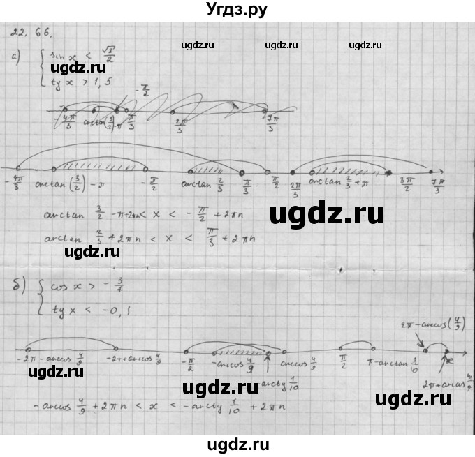 ГДЗ (Решебник к задачнику 2016) по алгебре 10 класс (Учебник, Задачник) Мордкович А.Г. / §22 / 22.66