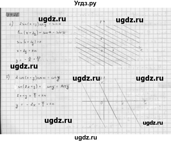 ГДЗ (Решебник к задачнику 2016) по алгебре 10 класс (Учебник, Задачник) Мордкович А.Г. / §29 / 29.28