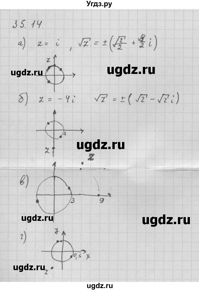 ГДЗ (Решебник к задачнику 2016) по алгебре 10 класс (Учебник, Задачник) Мордкович А.Г. / §35 / 35.14