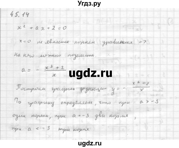 ГДЗ (Решебник к задачнику 2016) по алгебре 10 класс (Учебник, Задачник) Мордкович А.Г. / §45 / 45.14