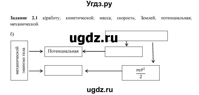 ГДЗ (Решебник) по физике 8 класс (рабочая тетрадь) Ханнанова Т.А. / § 2 номер / 1