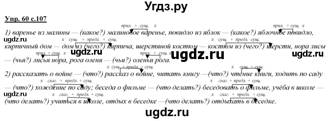 ГДЗ (Решебник) по русскому языку 3 класс Желтовская Л.Я. / часть 1 / о главном / 60