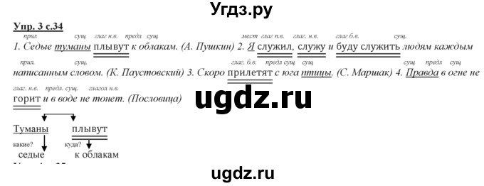 ГДЗ (Решебник) по русскому языку 3 класс Желтовская Л.Я. / часть 2 / проверочные работы / 3