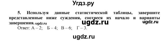 ГДЗ (Решебник к тетради 2016) по истории 8 класс (рабочая тетрадь) Юдовская А. Я. / § 19 / 5