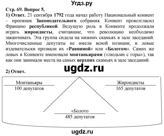 ГДЗ (Решебник к тетради 2021) по истории 8 класс (рабочая тетрадь) Юдовская А. Я. / (§ 14-15) § 14 / 5