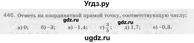 ГДЗ (Учебник) по математике 6 класс Истомина Н.Б. / упражнение номер / 446