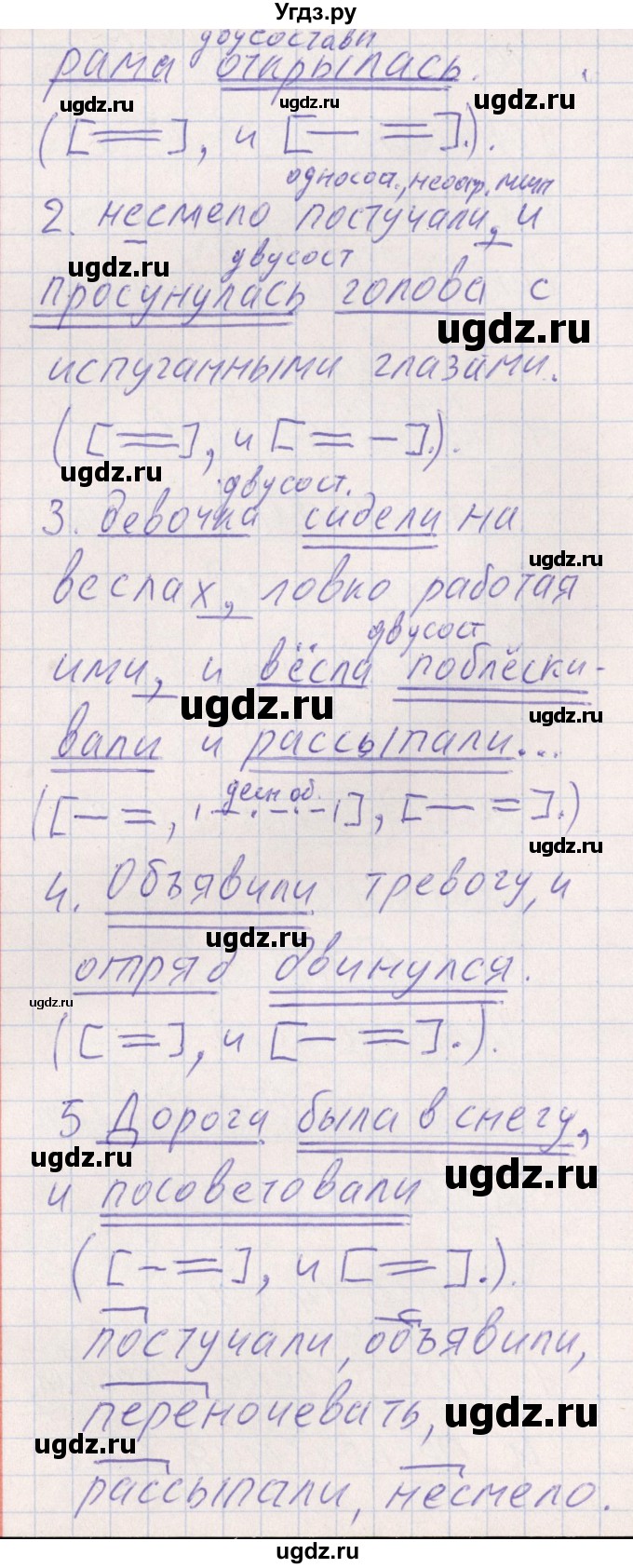 ГДЗ (Решебник) по русскому языку 8 класс (рабочая тетрадь ) Богданова Г.А. / часть 2 / упражнение / 16(продолжение 2)