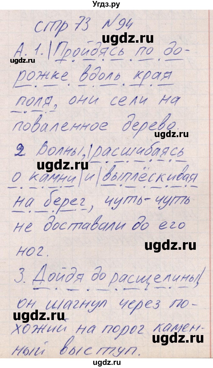 ГДЗ (Решебник) по русскому языку 8 класс (рабочая тетрадь ) Богданова Г.А. / часть 2 / упражнение / 94