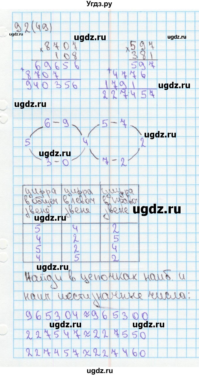 ГДЗ (Решебник) по математике 4 класс (рабочая тетрадь) Бененсон Е.П. / тетрадь 1. страница / 49(продолжение 2)