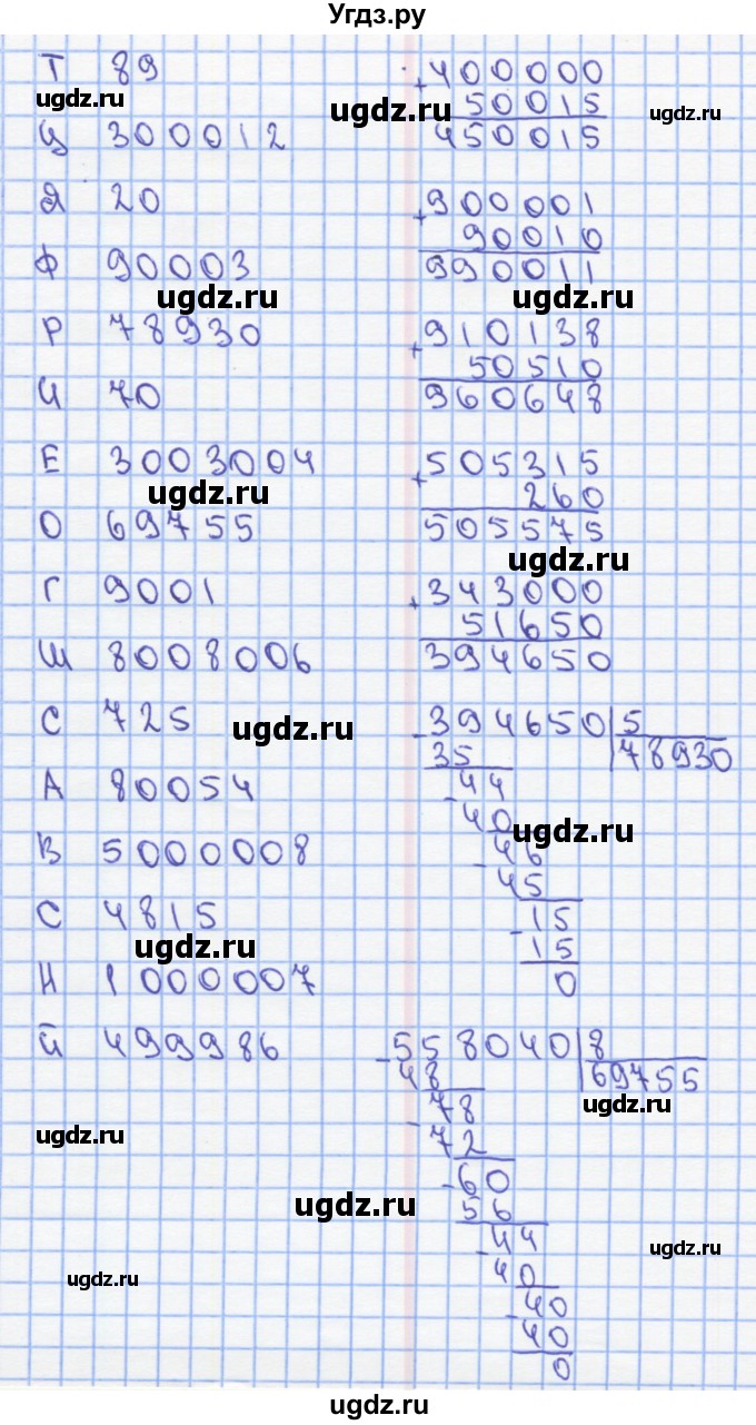 ГДЗ (Решебник) по математике 4 класс (рабочая тетрадь) Бененсон Е.П. / тетрадь 2. страница / 50(продолжение 2)