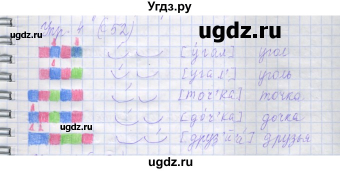 ГДЗ (Решебник) по русскому языку 1 класс (рабочая тетрадь) Иванов С.В. / урок 52-53-54 / 4