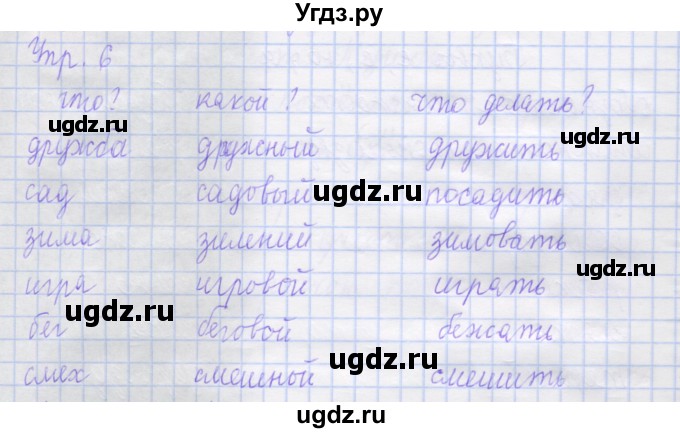 ГДЗ (Решебник) по русскому языку 1 класс (рабочая тетрадь) Иванов С.В. / урок 27 / 6