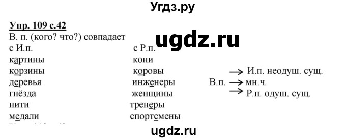 ГДЗ (Решебник) по русскому языку 4 класс Желтовская Л.Я. / часть 2 / упражнение номер / 109