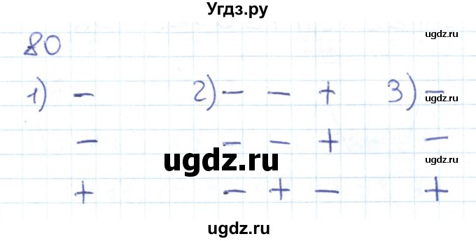 ГДЗ (Решебник к тетради 2016) по математике 1 класс (рабочая тетрадь) Истомина Н.Б. / часть 2. упражнение / 80