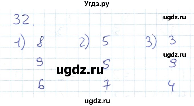 ГДЗ (Решебник к тетради 2022) по математике 1 класс (рабочая тетрадь) Истомина Н.Б. / часть 2. упражнение / 32