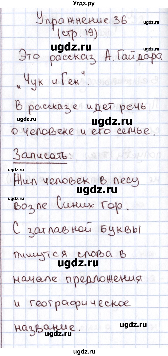 ГДЗ (Решебник №2) по русскому языку 1 класс Климанова Л.Ф. / упражнение / 36