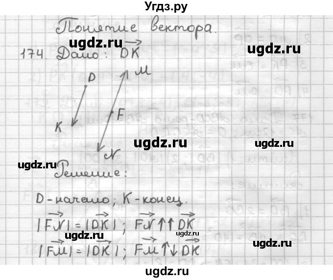 ГДЗ (Решебник) по геометрии 9 класс (дидактические материалы) Мерзляк А.Г. / вариант 2 / 174