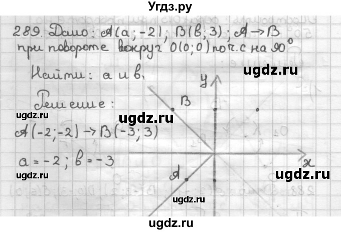 ГДЗ (Решебник) по геометрии 9 класс (дидактические материалы) Мерзляк А.Г. / вариант 2 / 289