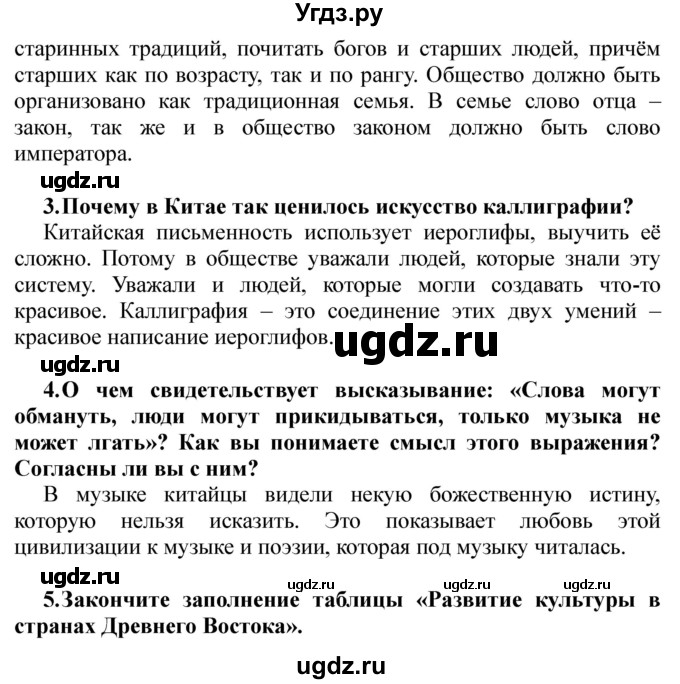 ГДЗ (решебник) по истории 5 класс Кошелев В. С. / часть 1 / § 27(продолжение 2)