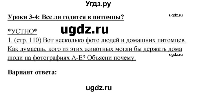 ГДЗ (Решебник) по английскому языку 10 класс (New Millenium) Гроза О.Л. / страница номер / 110