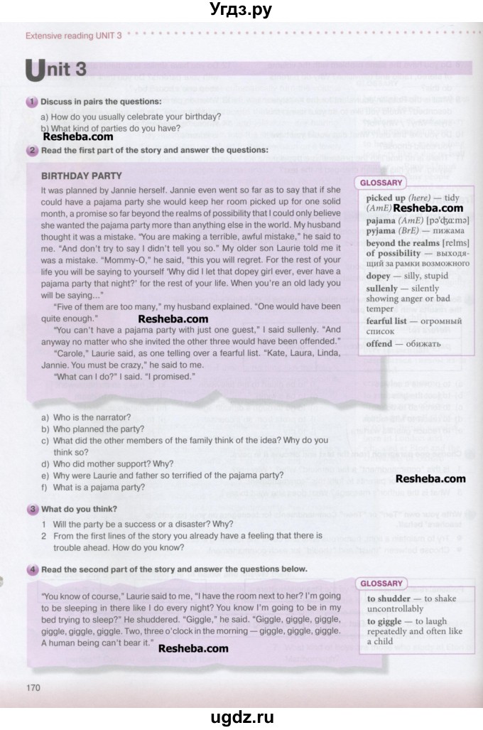 ГДЗ (Учебник) по английскому языку 10 класс (New Millenium) Гроза О.Л. / страница номер / 170-172