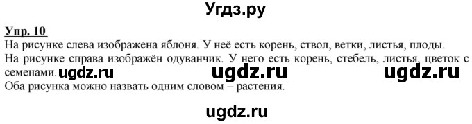 ГДЗ (Решебник к тетради 2020) по русскому языку 2 класс (рабочая тетрадь) Климанова Л.Ф. / упражнение / 10