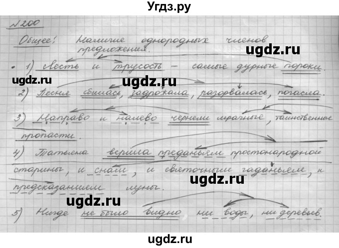 ГДЗ (Решебник 2015) по русскому языку 8 класс Рыбченкова Л.М. / упражнение / 200