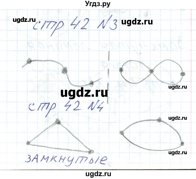 ГДЗ (Решебник) по математике 1 класс (тетрадь для самостоятельной работы) Захарова О.А. / тетрадь №1. страница / 42