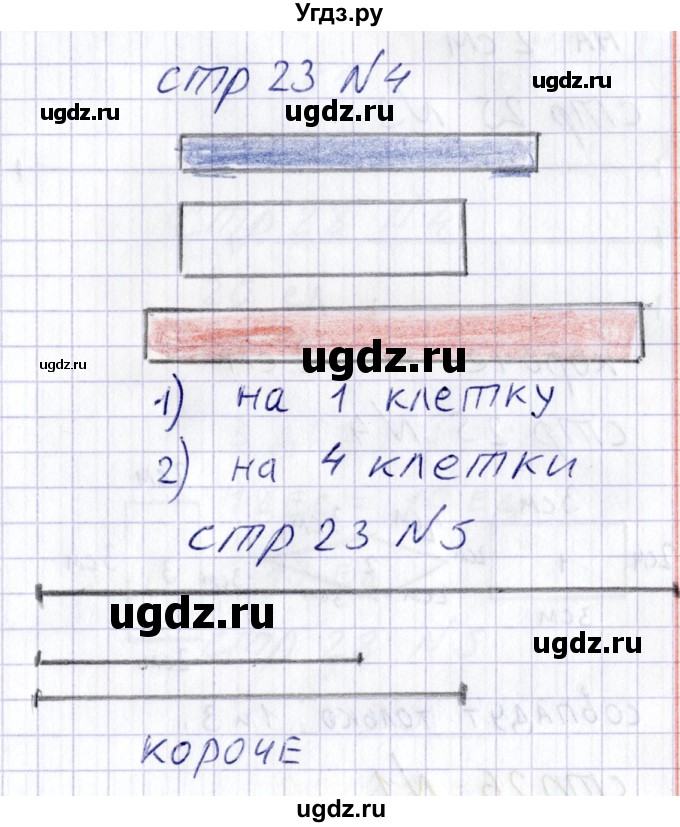 ГДЗ (Решебник) по математике 1 класс (тетрадь для самостоятельной работы) Захарова О.А. / тетрадь №2. страница / 23