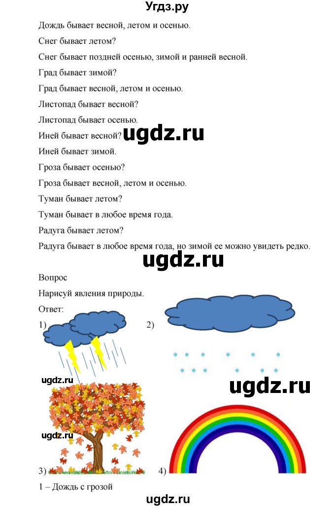 ГДЗ (Решебник) по окружающему миру 1 класс (рабочая тетрадь) Виноградова Н.Ф. / страница номер / 21(продолжение 2)