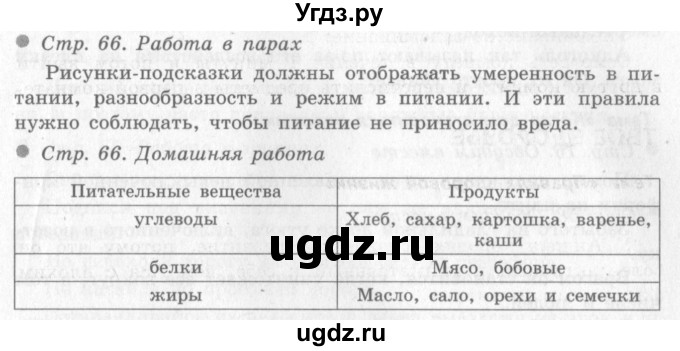 ГДЗ (Решебник 2) по окружающему миру 4 класс Виноградова Н.Ф. / часть 1. страница номер / 66