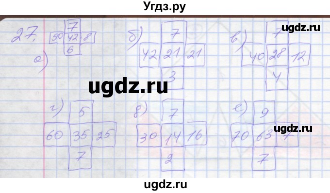 ГДЗ (Решебник) по математике 3 класс (рабочая тетрадь) Истомина Н.Б. / часть 1 / 27