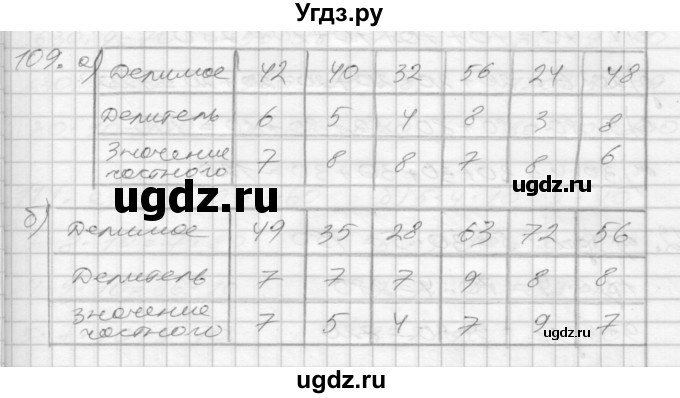 ГДЗ (Решебник) по математике 3 класс (рабочая тетрадь) Истомина Н.Б. / часть 1 / 109