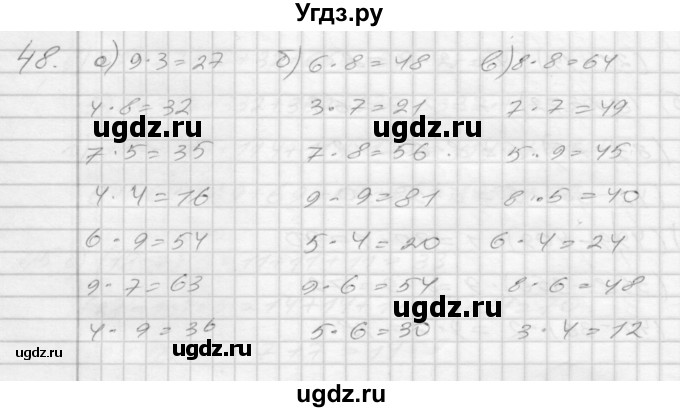 ГДЗ (Решебник 2022) по математике 3 класс (рабочая тетрадь) Истомина Н.Б. / часть 1 / 48