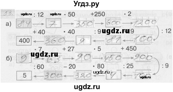 ГДЗ (Решебник 2022) по математике 3 класс (рабочая тетрадь) Истомина Н.Б. / часть 2 / 53